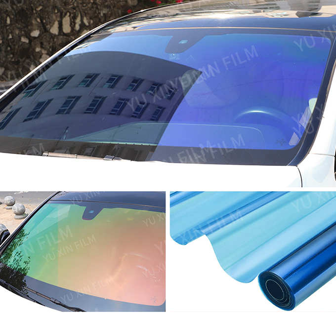 1.52x30m Top Quality Good Heat-resistant Purple Tint Car Chameleon Window Tint Film Glass Film