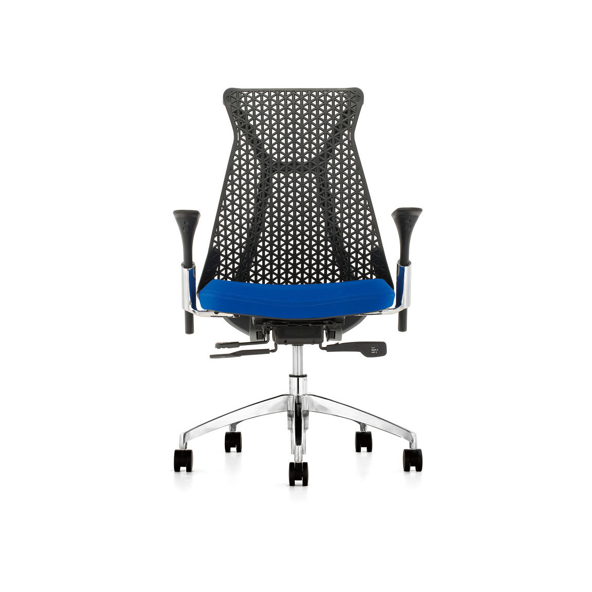 Ergo Meshback Netted Revolving Chair Hermen Miller Moon Black For Workspace