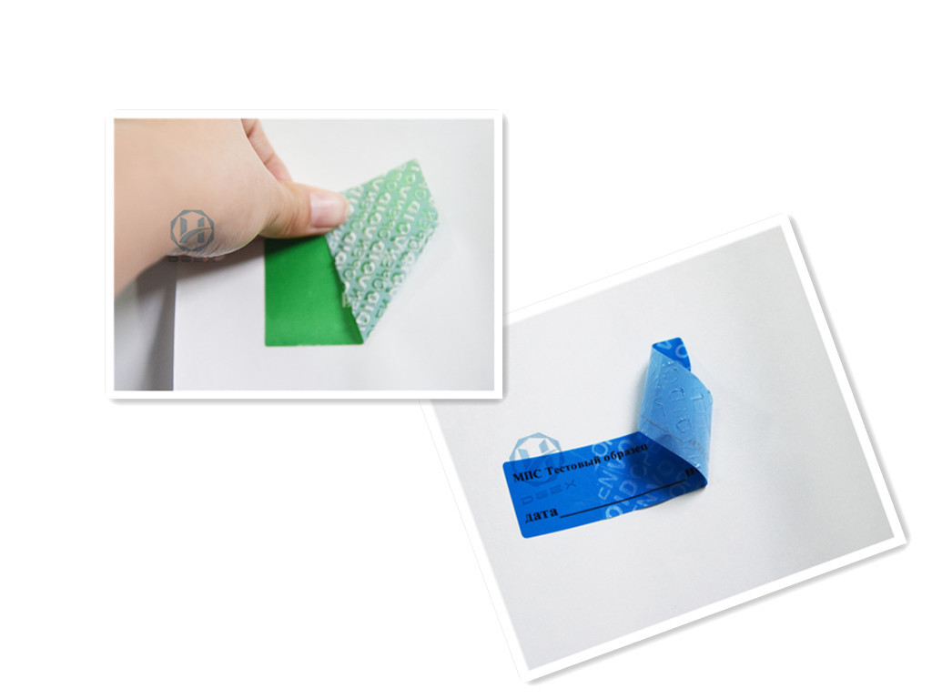 Anti Theft Warranty Void Labels / Tamper Proof Seal Tape Removal Waste
