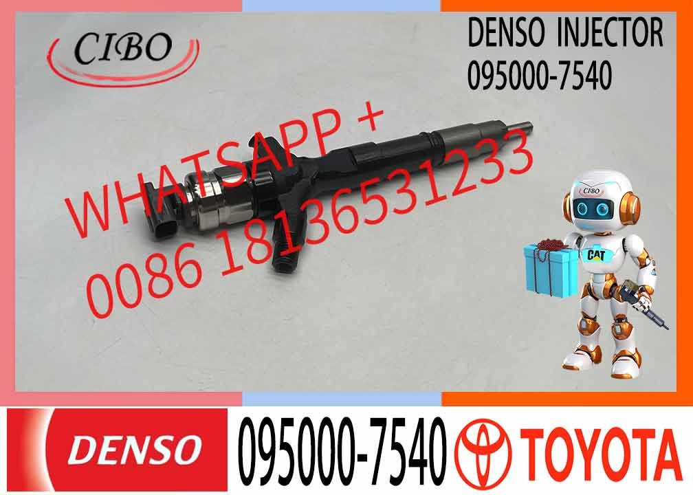 Common Rail Fuel Injector 23670-30280 095000-7540 For Toyota Hilux 1KD-FTV