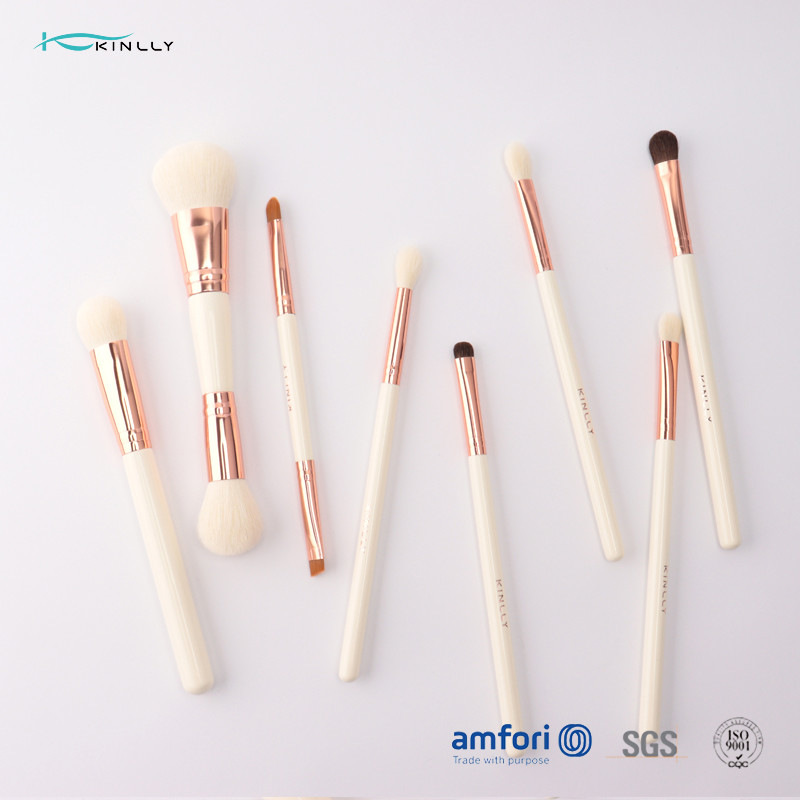 13pcs Shiny Aluminum ferrules Natural Hair Makeup Brush