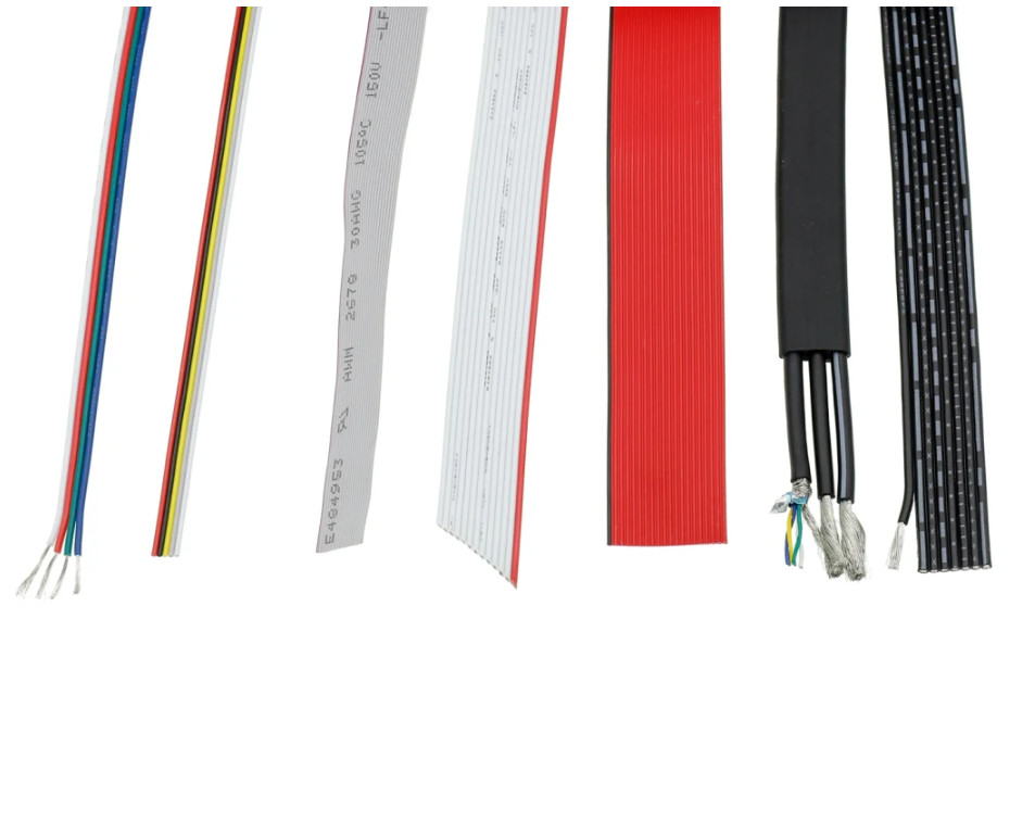 Rainbow Electric Flat Wire Cables , Industrial FEP Ribbon Cable