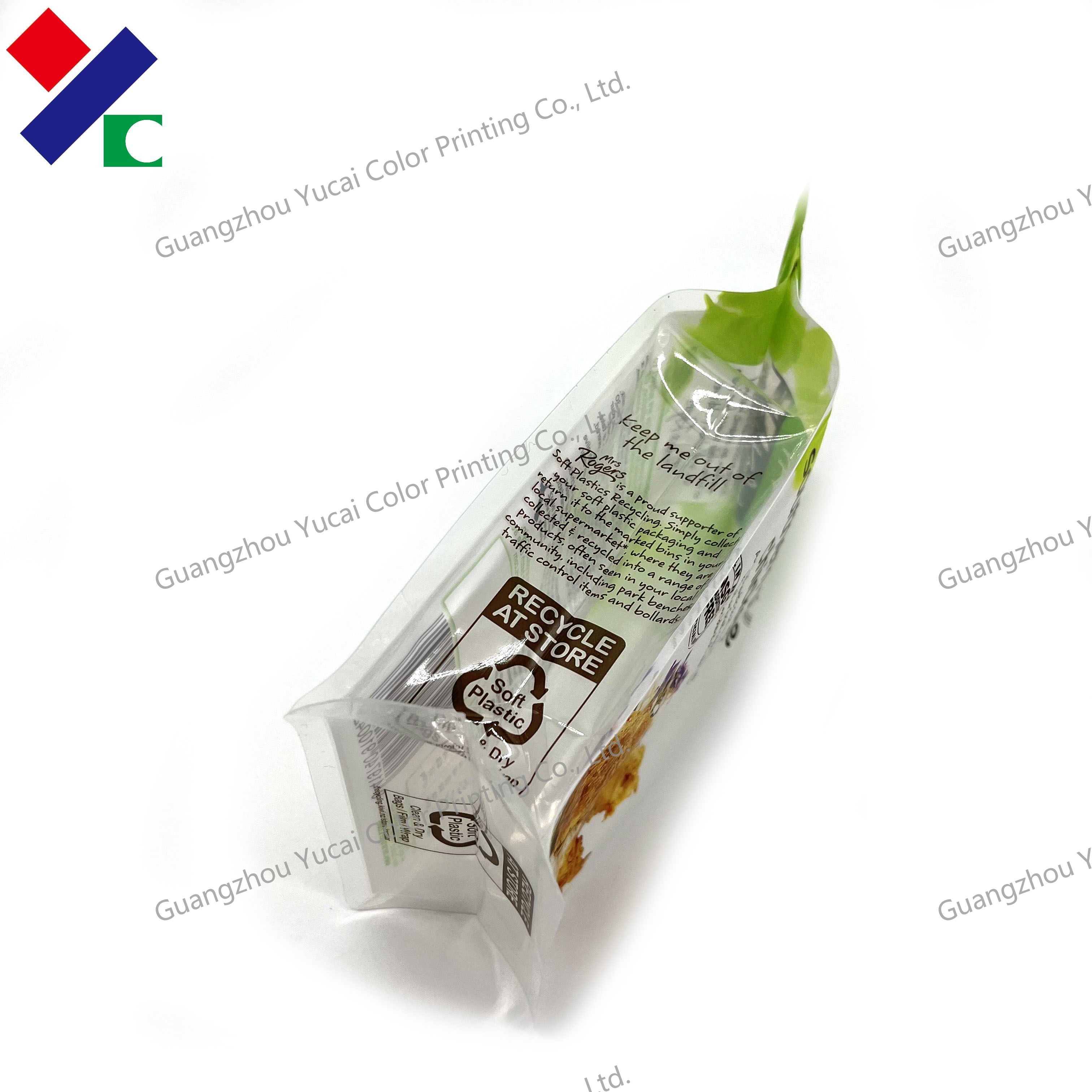 FDA Plastic Dessert Bags Laminated Polythene Resealable Box Pouch Food Packaging