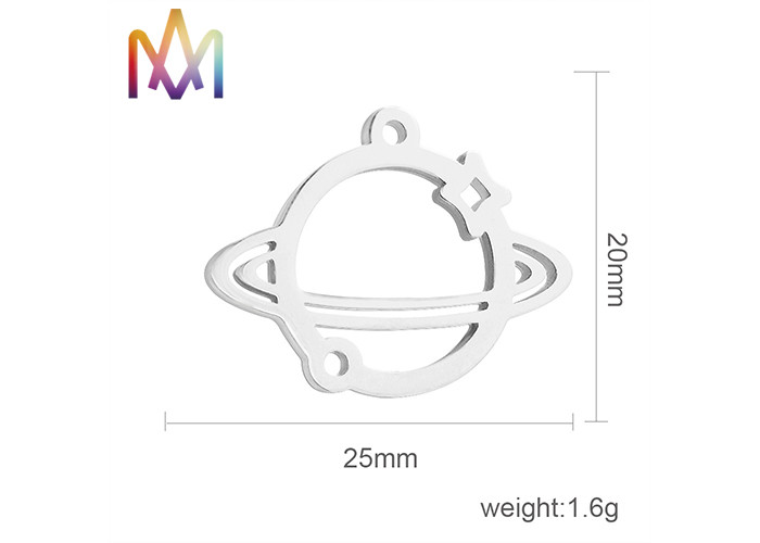 Earth Shaped Hollowed Out Pendant Custom Engraved Jewelry Tags