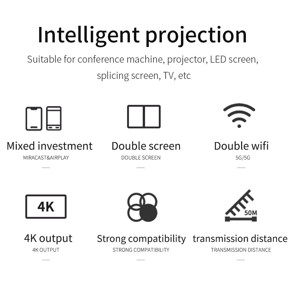 Miracast Hdmi Display Extender 20m , 1080P Hdmi Signal Sender Wireless