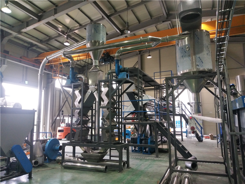 1500RPM Hot Air Plastic Dewatering Machine 5000kg/H PET Plastic Crusher