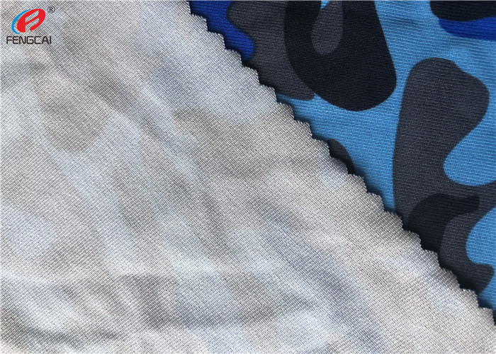 Camouflage Printing Single Jersey Fabric Polyester Spandex Fabric For T - Shirt