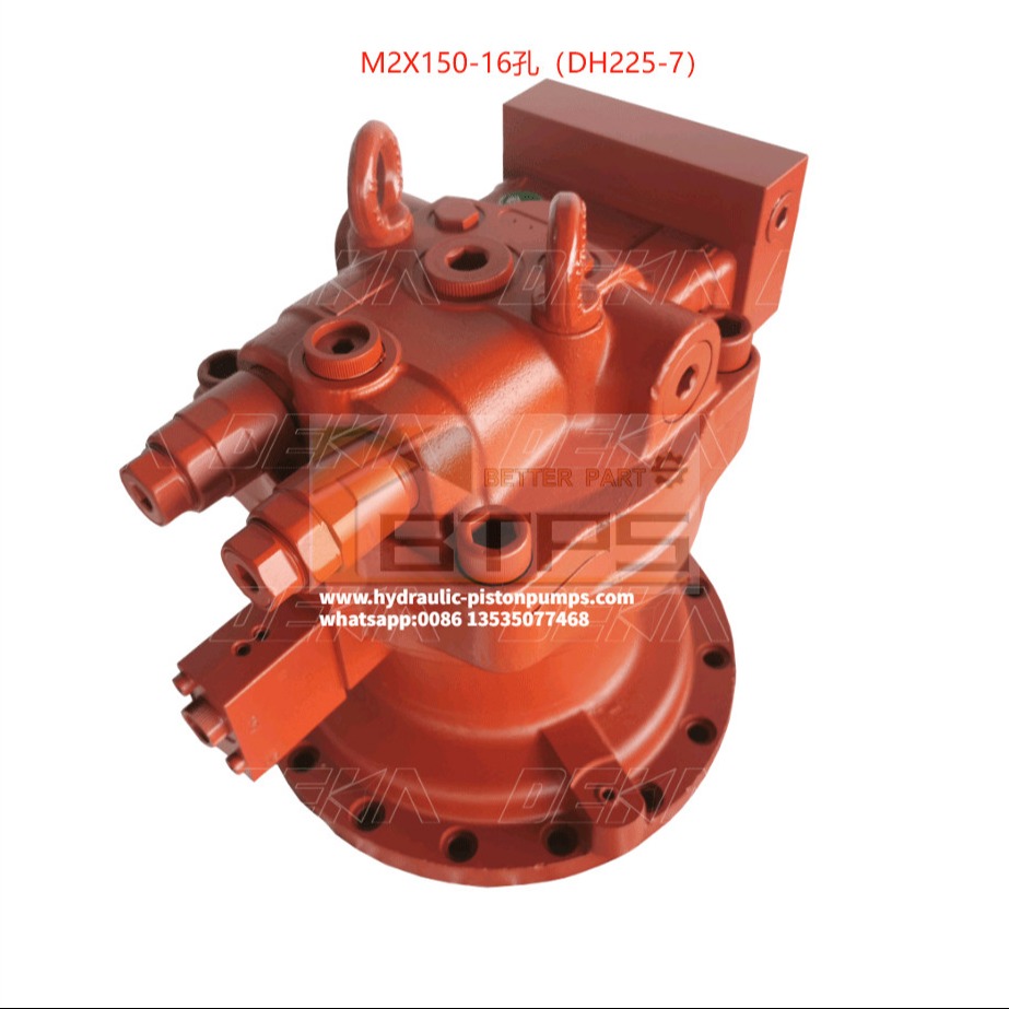 Factory-Direct DX225 DH220-7 Construction Machinery Swing Motor Parts Steel Rotary Motor Assy with M2X150 Swing Device