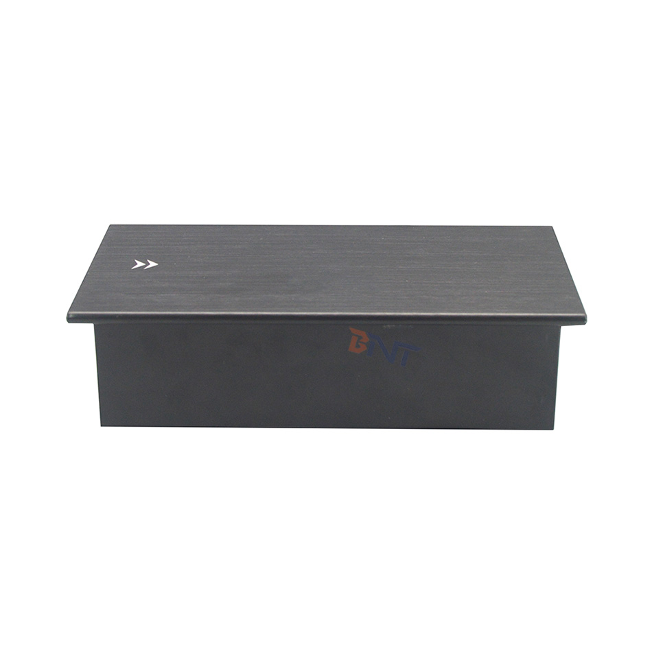 Office furniture aluminum AC power with USB port sliding extension table power socket outlet