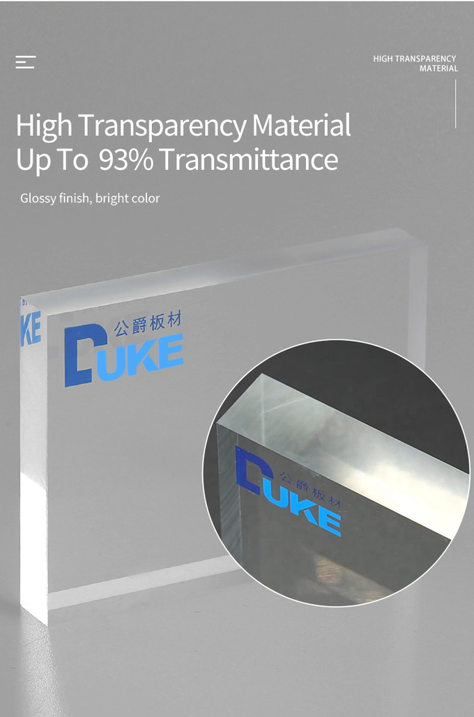 DUKE 8ft X 4ft 3mm 15mm Thick Transparent Translucent Solid Colour Acrylic Plastic Sheets Plexi Plate