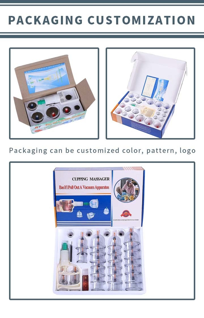 Plastic Vacuum Therapy Hijama Cupping Set Suction Tools