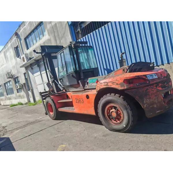 All Terrain Linde 10-16 Ton Diesel Forklift Truck Manual Power Source Farms Core Components Engine Motor Rated Loading 15 16 Ton
