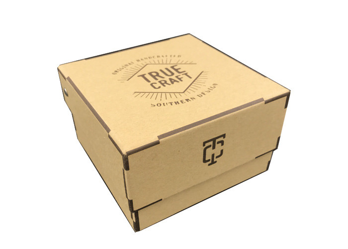 Natural Brown Decorative Cardboard Gift Boxes CE Certification Eco - Friendly