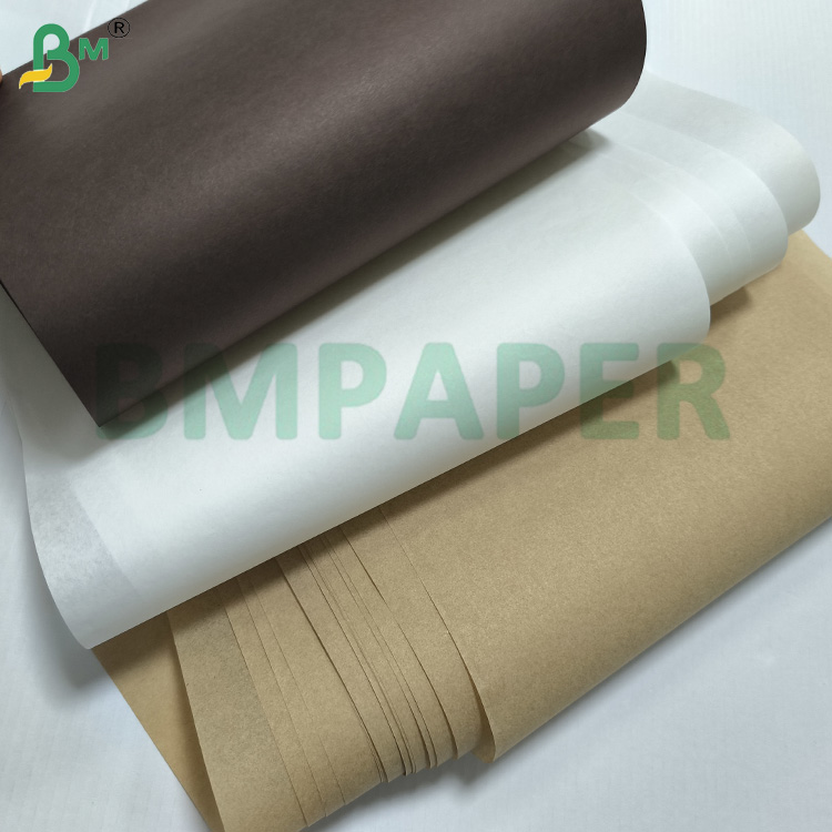 50gsm Greaseproof Paper Coffee Colour For Muffin Wrappers Food Approved