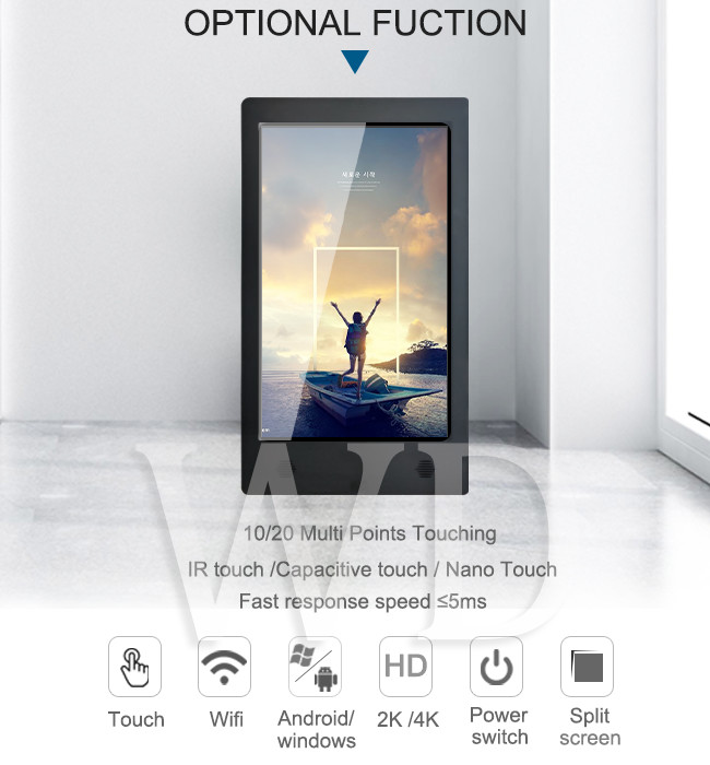 32" ROHS Approval Wall Mounted Digital Signage Easy To Install