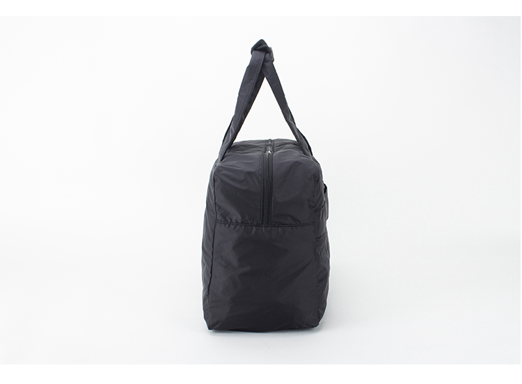 Black Portable Foldable Travel Bag Large Volume Thermal Transfer Printing
