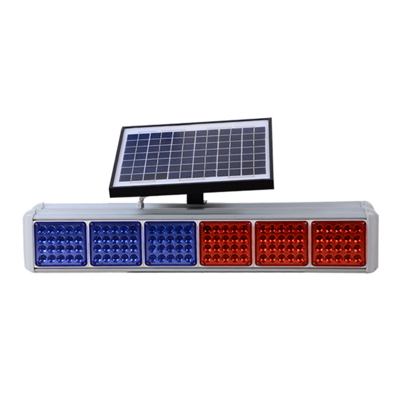 Waterproof 6 LED Traffic Warning Solar Flash Lights