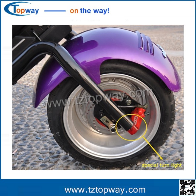 Harley type/fat tire electrical scooter city coco with big wheels COC Certificate