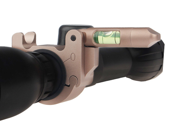 Streamlined Tactical Scope Rings Bubble Spirit Level For 30mm / 25mm Tube