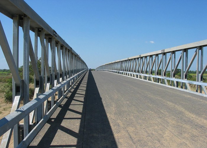 Length 6-60m Compact Panel Bridge Bailey CB100 Pre Fabricated