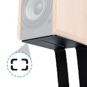 Professional Metal/Aluminum Non-folding Rack for White Studio Monitor Speaker Stands