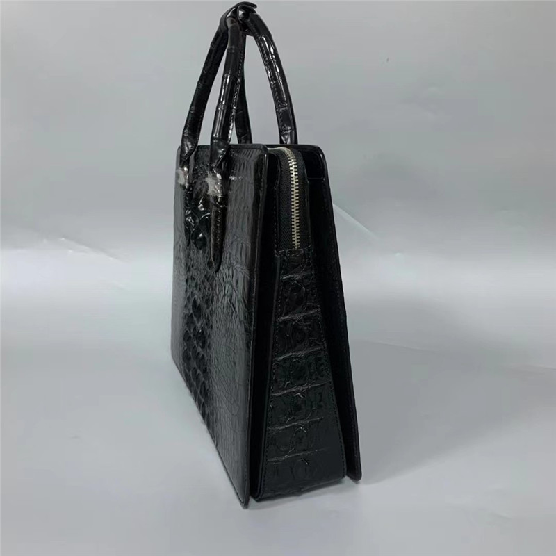 Business Style Genuine Crocodile Skin Men's Laptop Briefcase Exotic Real Alligator Leather Male Large Working Handbag