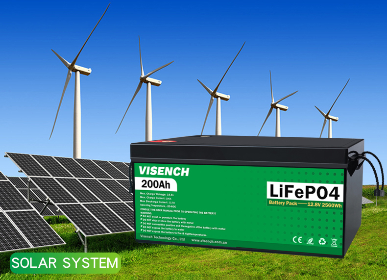 Visench Direct factory 48v battery 200Ah Deep 6000 Cycles Solar Lifepo4 Rechargeable Li-Ion Energy Storage Battery