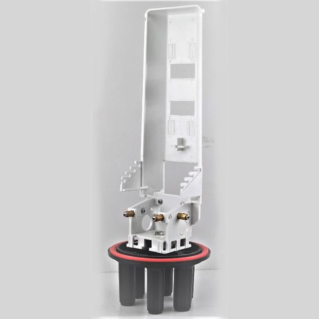 ABS Material Fiber Optic Splice Closure Dome Duct Mounting 8 Tray