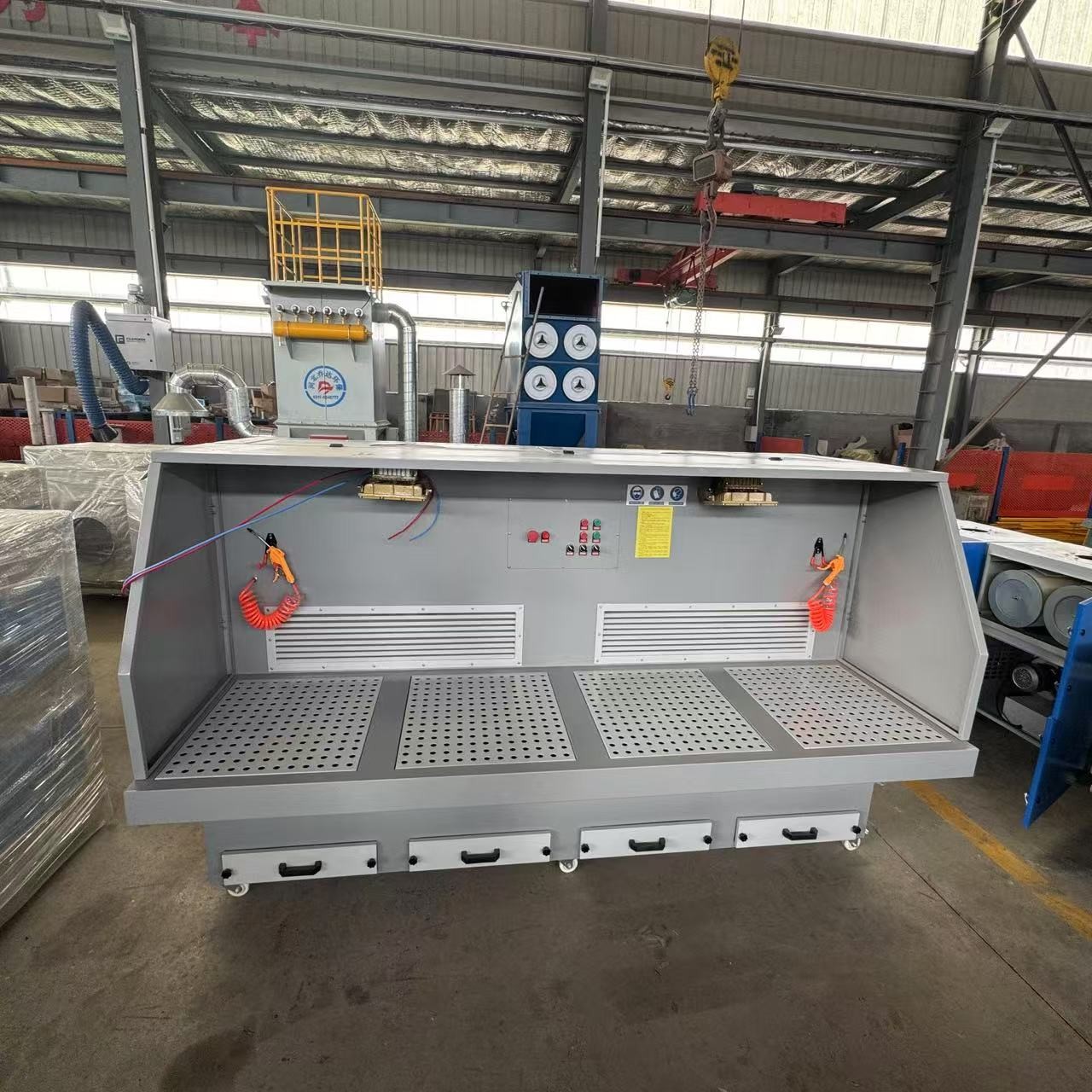 Industrial Grinding Dust Collector Downdraft Table With Motor Metal Polishing Dust Removal Platform
