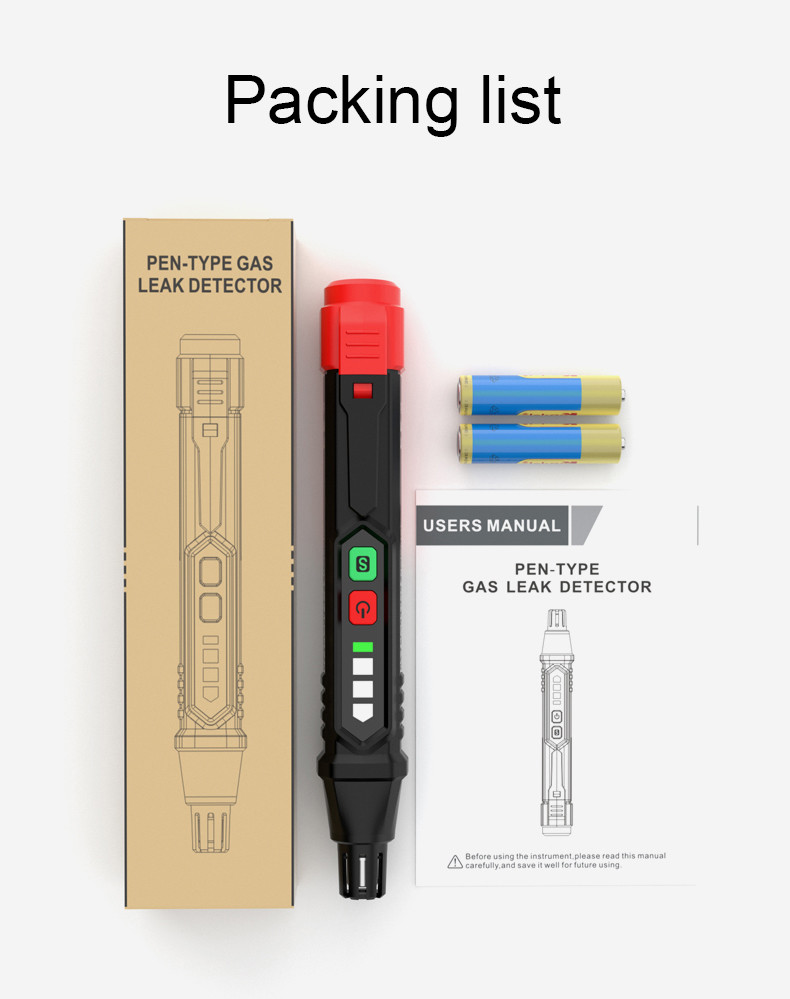 HT59 HT60 HT61 Gas Leak Detector Sound & Screen Alarm Mini Combustible Gas Detector For Natural Methane
