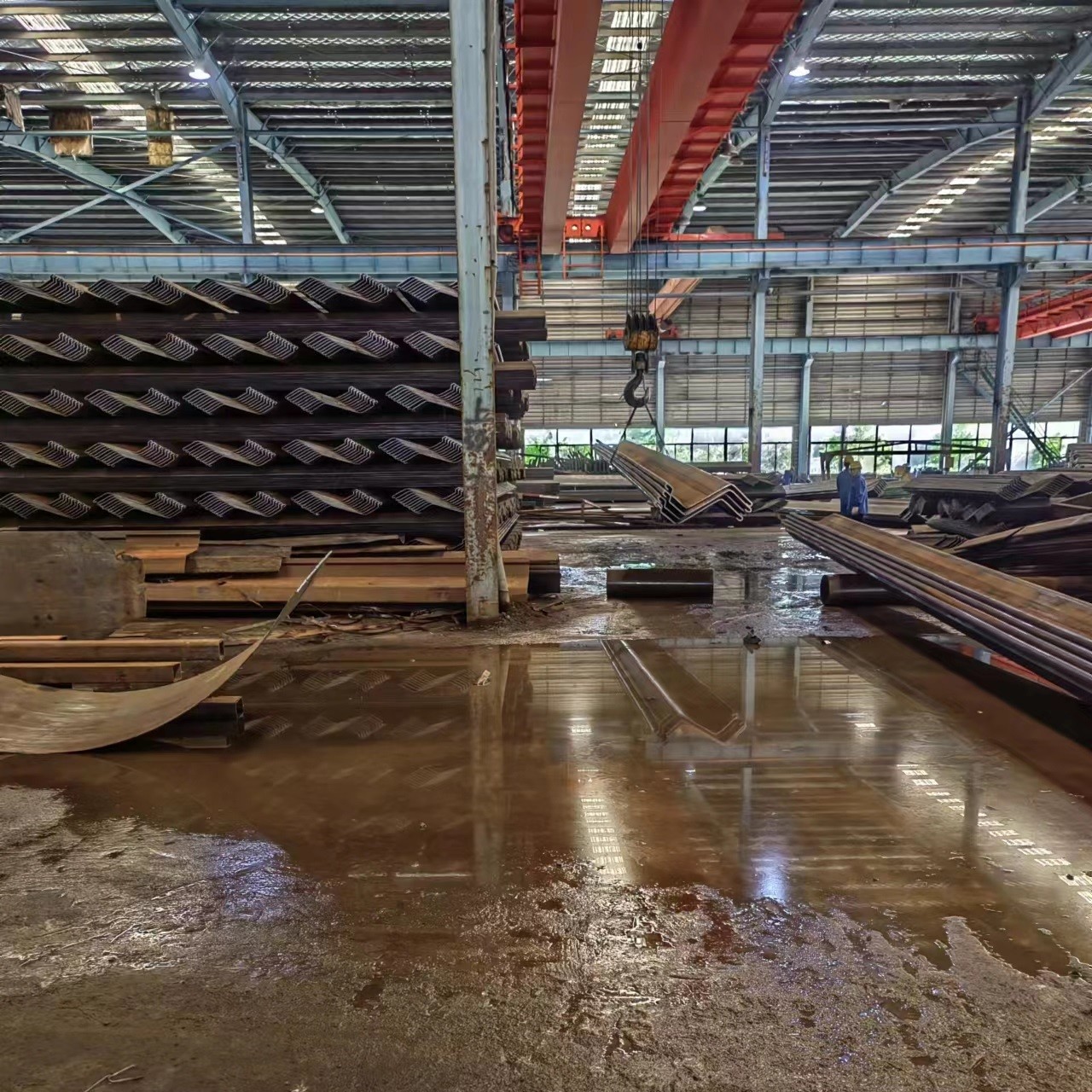 Hot Rolled Steel Sheet Pile / U Type Z Type Thickness 2.0 - 14.0mm