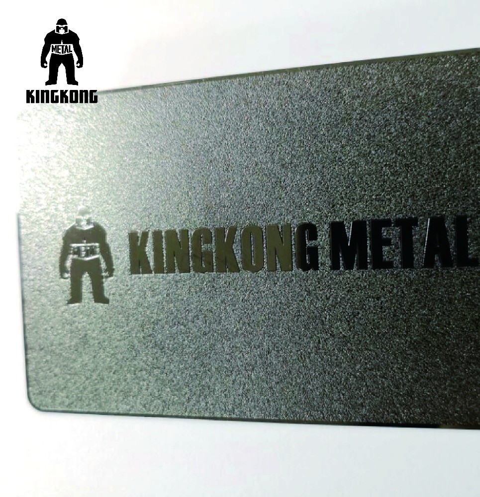 Creative Lasered Metallic Embossed Business Cards Frosted Finished Gold Silver Color