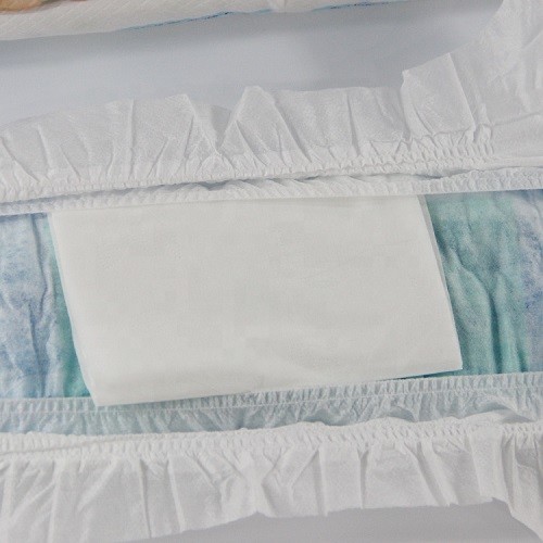 Blue ADL Soft Baby Diapers With Elastic Waistbands Embossed Topsheet
