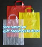 COMPOSTABLE, BIODEGRADABLE, PLACarrier, Shopping bags, Soft loop handle, Die cut