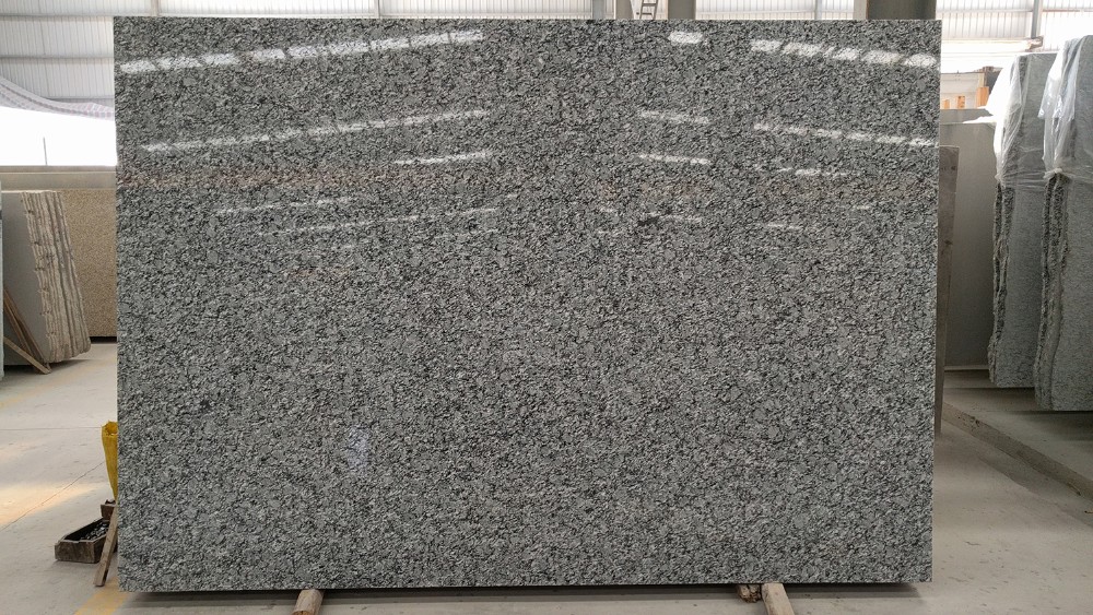 China Cheap White Wave Granite Slabs 3cm natural stone slab