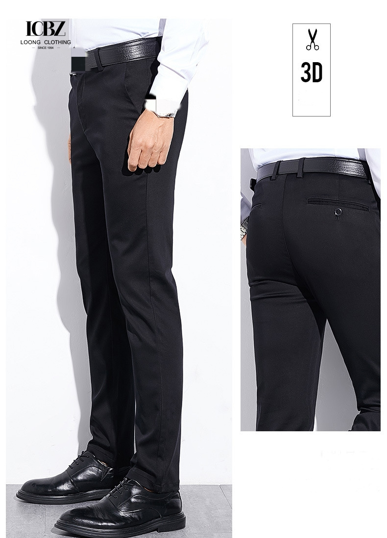 Nonwoven Weaving Method End Men's Trousers Spring Autumn Youth Straight Cotton Pants