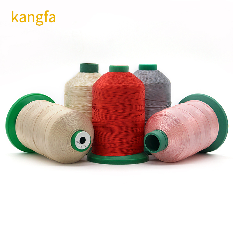 High Tenacity Filament Polyester Braid Thread For Shoes/bag/leather Pattern Dyed Teabag