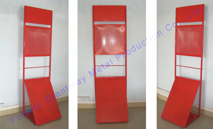 Commercial Exhibitors Hanging Product Tool Rack Floor Standing Metal Display Stand