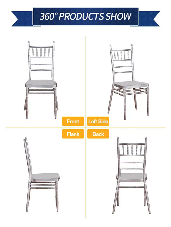 Weeding Gold Metal Hotel Banquet Chairs Stackable Wedding Chiavari Tiffany Chair
