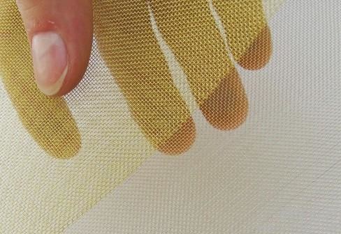 80 100 Mesh Pure Copper Screen Mesh , Tinned Brass Wire Cloth Easy To Use