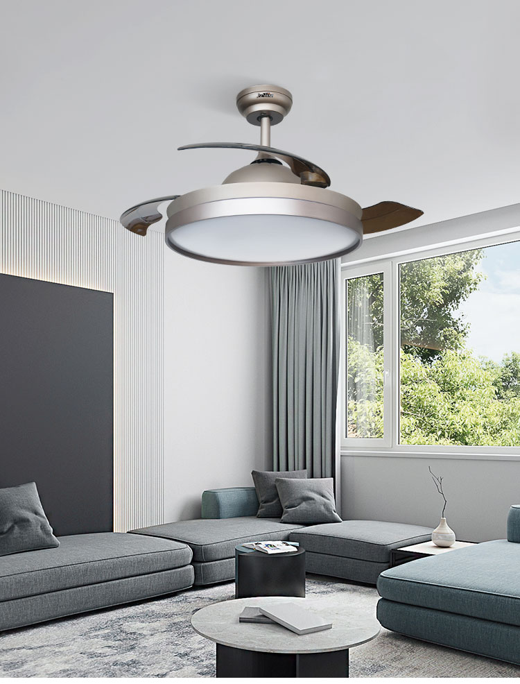 1stshine Hidden Blades Ceiling Fan Energy Saving for Home Hotel Office Environments
