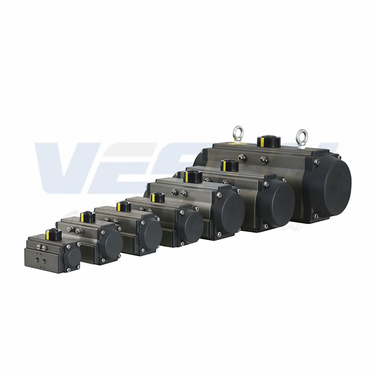 Aluminum Alloy Part Turn Actuator / Single Acting Air Piston Actuator/Rack and Pinion