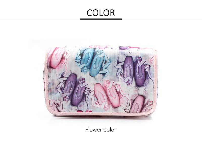 Travel Storage Washing Women Makeup Polyester Cosmetic Bag