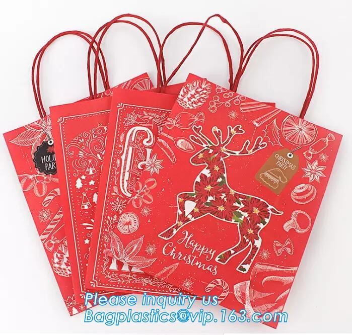 Custom Printed Accept Wholesale Stock White Brown Kraft Paper Shopping Bag With Handle No Minimum, carrier handle bags