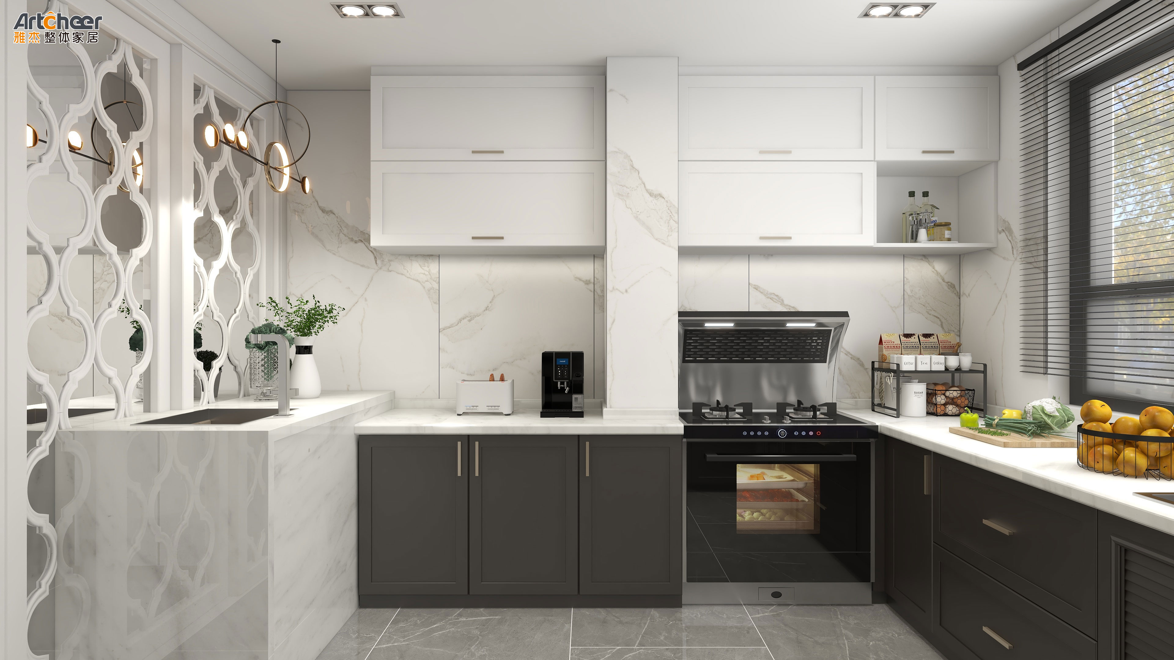Customized Color Modular Kitchen Cabinet for Whole House Customization in Australia