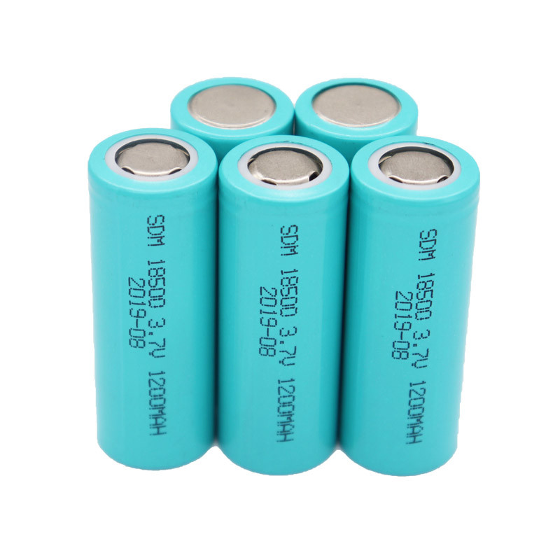 3.7V 1200mAh Cylindrical Lithium Ion Battery 18500 For Solar Light