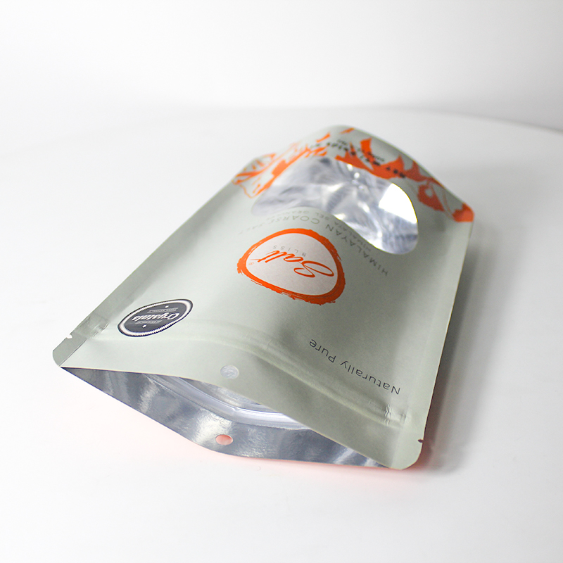 500g Kraft Paper Pouch Naturally Pure Himalayan Coarse Salt Packaging