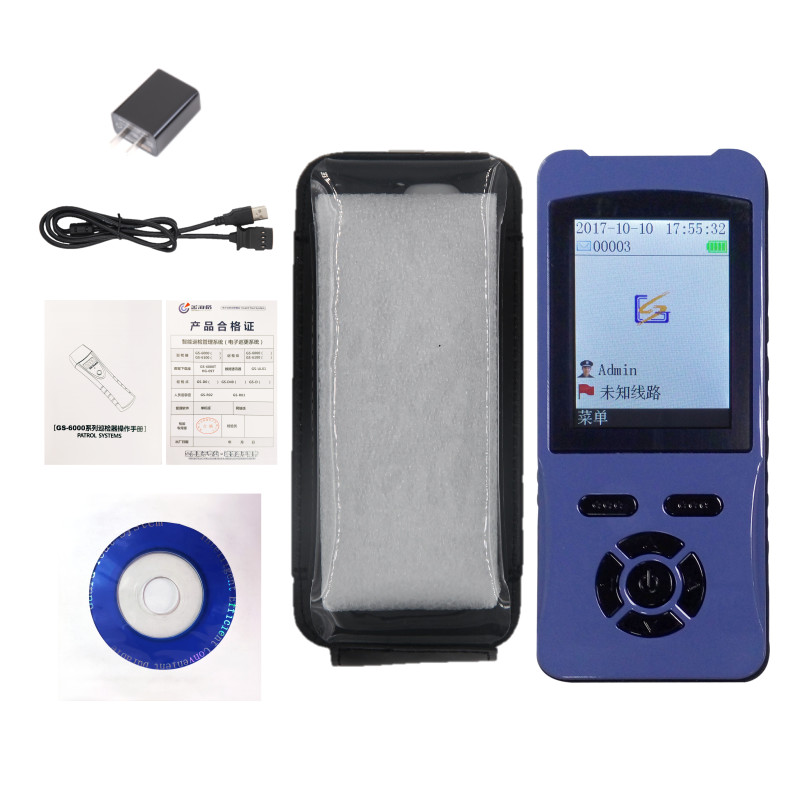 Builtin Camera 2.4" LCD Photograph Guard Tour Patrol System 80000 Records