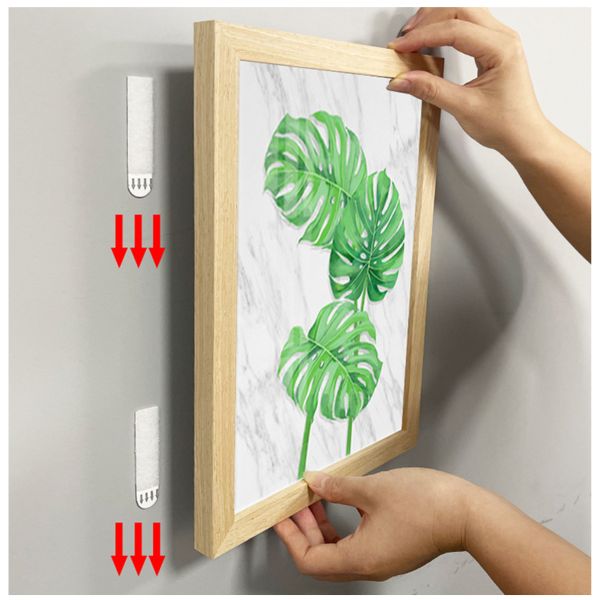 Dansky Self Adhesive Picture Frame Removable No Damage Hanging Strips Double Side Tape Hook and Loop