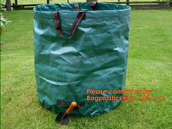 Heavy Duty Pp Garden Bag, Self-Standing Tip Bags, Make Yard Clean-Up Easy Tipping Bag, Garden Sack, Leaf Sack